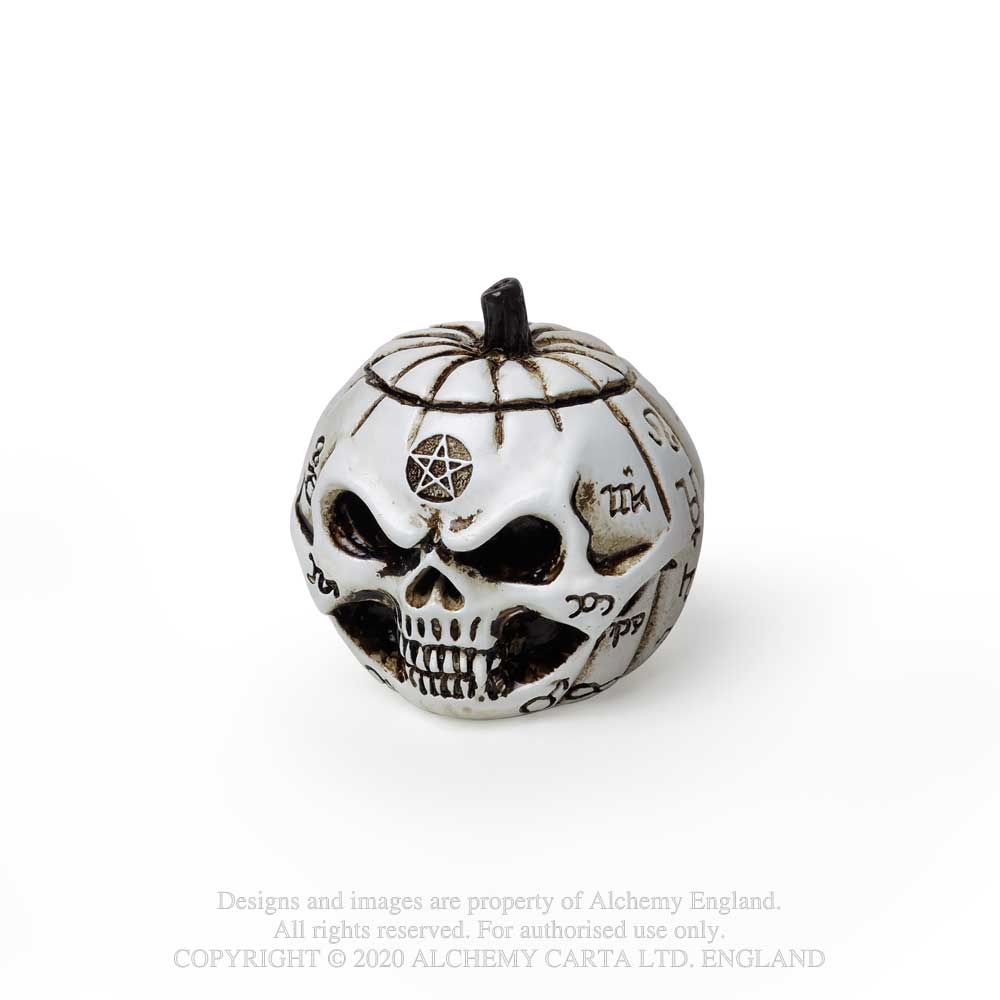 Alchemy - Pumpkin Skull Figurine - Crème